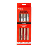 ProDec 4pc Pointed Synthetic Sash Brush Set