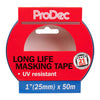 ProDec 1" x 50m Long Life Masking Tape