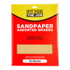 Fit For The Job 10pk Sandpaper - Assorted Grades