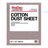 ProDec Contractor 12' x 12' Contractor Cotton Twill Dust Sheet