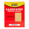 Fit For The Job 25pk Sandpaper - Medium Grade