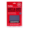 ProDec 10pk Wet & Dry 230mm x 140mm - Assorted Grades