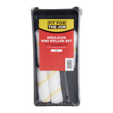Fit For The Job 5x Emulsion Mini Rollers, Frame & Tray Kit