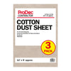 ProDec Contractor Triple Pack 12' x 9' Contractor Cotton Twill Dust Sheet