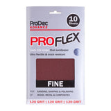 ProDec Advance 10pk ProFlex Sheets 230mm x 140mm - 120 Grit Fine